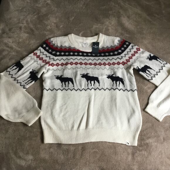 abercrombie kids Other - Abercrombie Kids Fairisle Reindeer Holiday Crew Neck Sweater 13/14